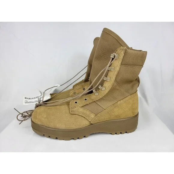 Vibram Military Hot Weather Coyote Combat Boots Mens Size 10 R Regular 798 Brown - Picture 8 of 12